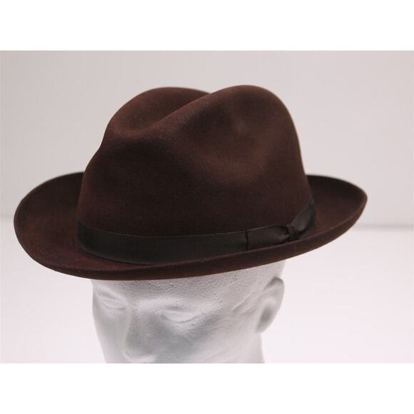 Christys London Hand Made 100% Fine Fur Wool Felt Fedora Hat 7 1/4 - 59 cm - Picture 2 of 10